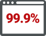 99.9% Uptime Guarantee
