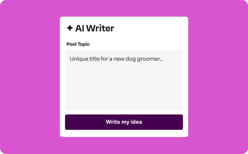 User Friendly Marketing Tools