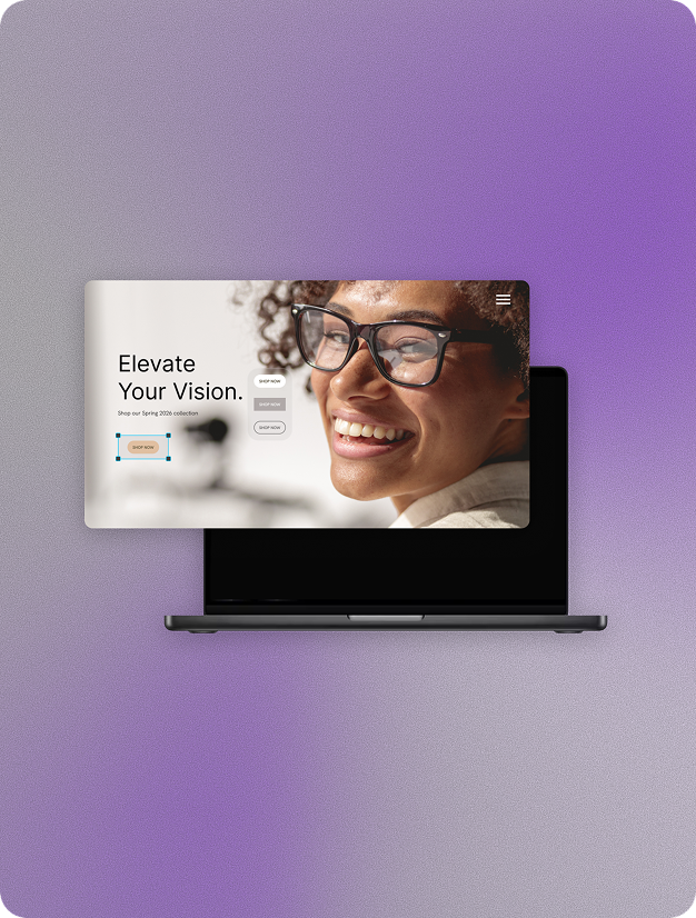 woman smiling at laptop
