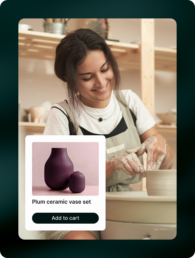 woman and ceramics