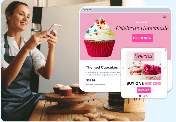 Costruire un sito web Bakery con un creatore di siti web